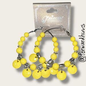 Bundle Sale 3 for $15 | Princess Accessories Yellow Hoop Earrings